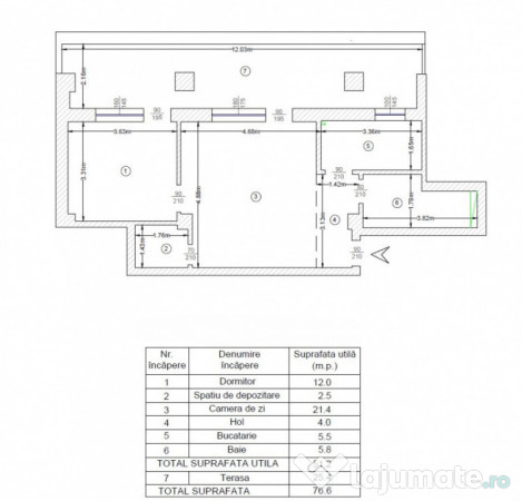 COMISION 0%! 2 CAMERE+ TERASA 25MP CU VEDERE PANORAMICA 