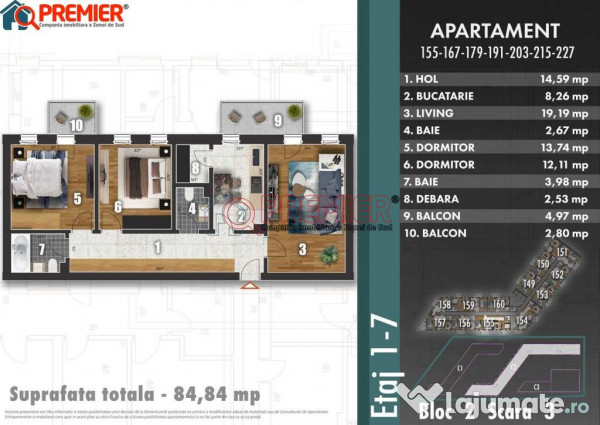 Metalurgiei - Turod Arhezi – 3 camere Spatios 
