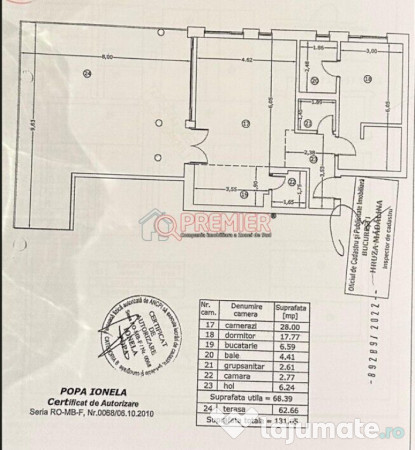 PENTHOUSE - Timpuri Noi - 2 camere + terasa 