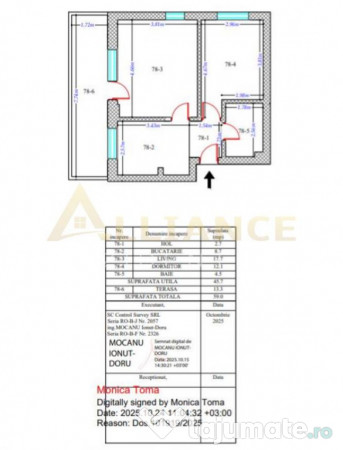 Apartament 2 camere cu terasa • Metalurgiei • 60,25 m... 