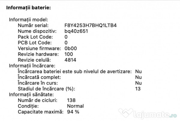 MacBook Pro Nu îl mai folosesc am achiziționat unul mai nou 