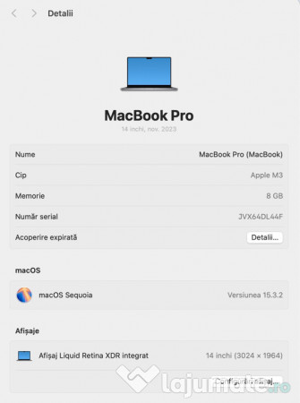 MacBook Pro Nu îl mai folosesc am achiziționat unul mai nou 