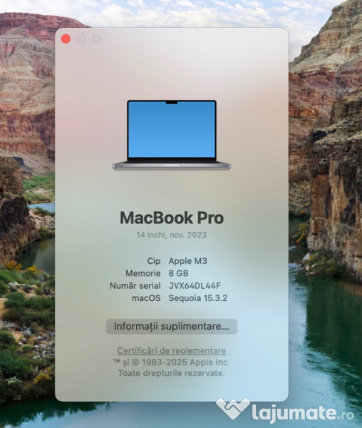 MacBook Pro Nu îl mai folosesc am achiziționat unul mai nou 