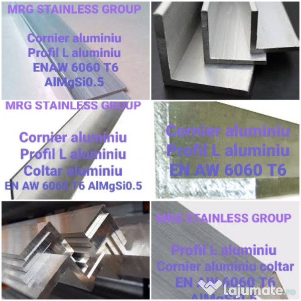 Profil alama L cornier coltar T teu U canal aluminiu inox 