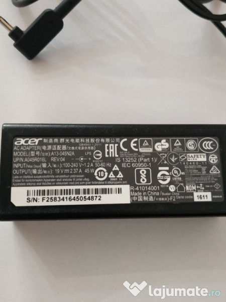 Incarcator laptop acer 19v 2,37A 