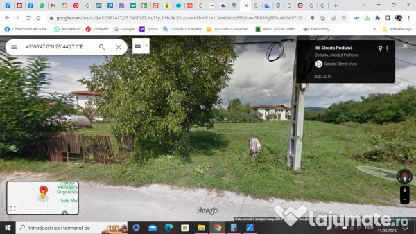 Proprietar Teren intravilan 1560mp sat Bobolia PH (negociabil) 