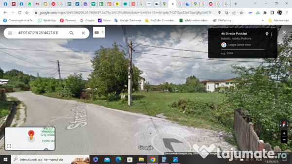 Proprietar Teren intravilan 1560mp sat Bobolia PH (negociabil) 