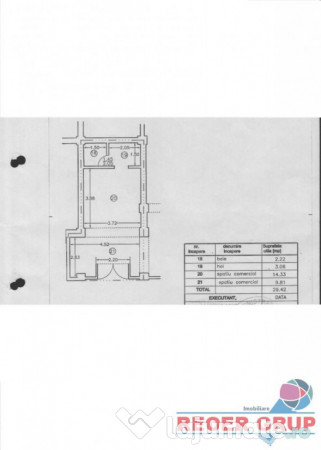 Inchiriez spatiu comercial 20 mp Vest pta Aurora