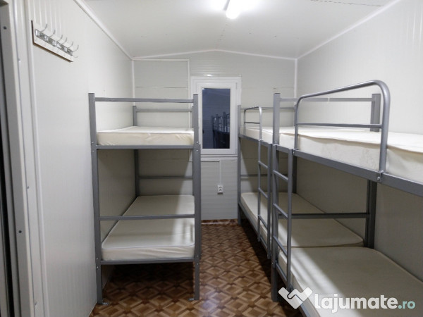 Ansamblu pat metalic etajat - model BEL 8 - Livrare din Stoc 