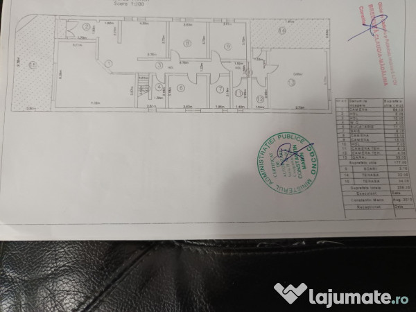 Otopeni central vila p+1 (400mp cu 3 apartamente) si 1000mp.teren 