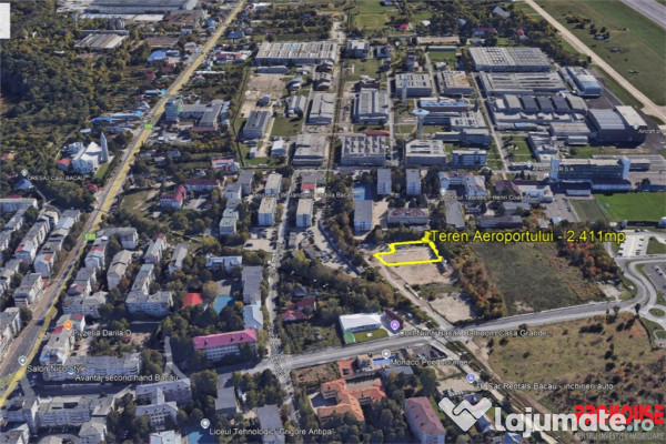 Aeroportului, Teren comercial 2411 mp, Utilitati 