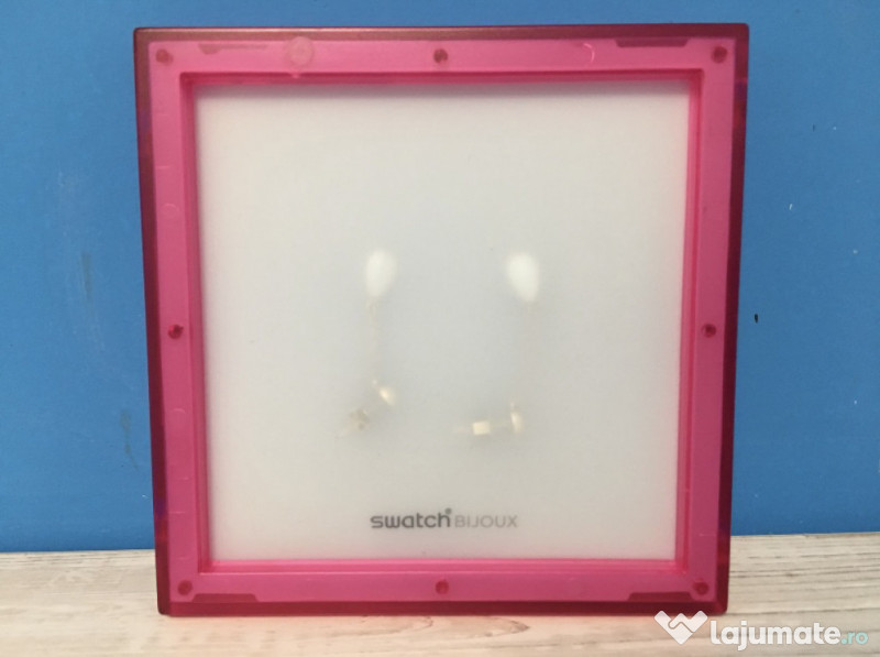 Cercei cu perla naturala Swatch - noi, in cutia originala