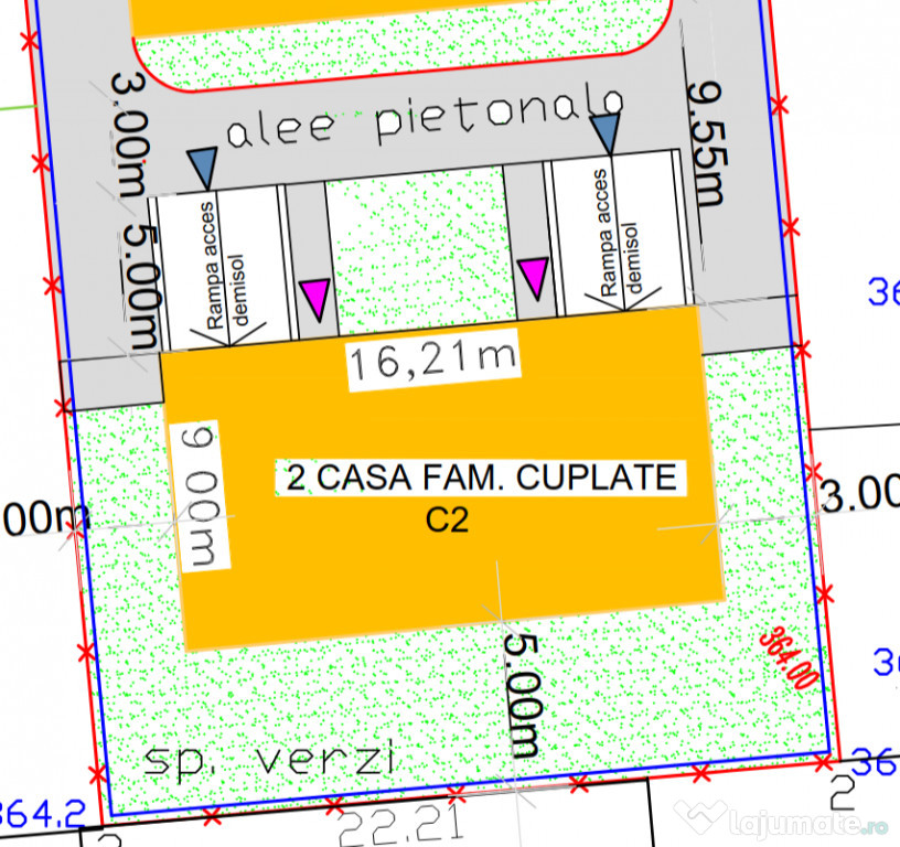 Duplex semifinisat, zona Somesului Floresti