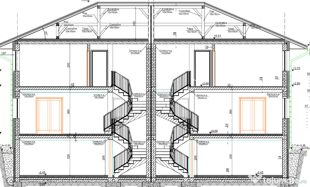 Duplex semifinisat, zona Somesului Floresti
