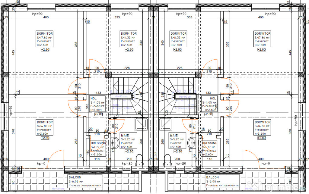 Duplex semifinisat, zona Somesului Floresti