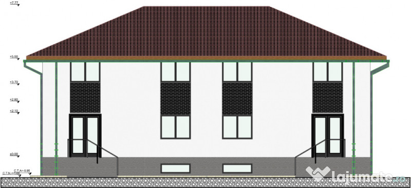 Duplex semifinisat, zona Somesului Floresti