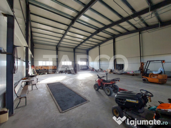 Service auto de inchiriat 300 mp hala acces din DN1 in Bradu