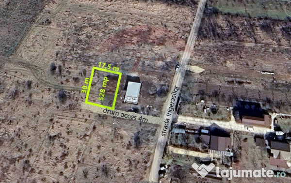 Teren construcție casă P+E+M – 528 mp, Peris, Ilfov, ...