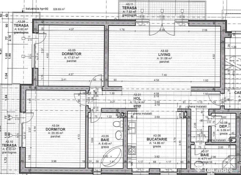 Apartament cu 3 camere – Zorilor, Cluj-Napoca , Lângă Sigma Center