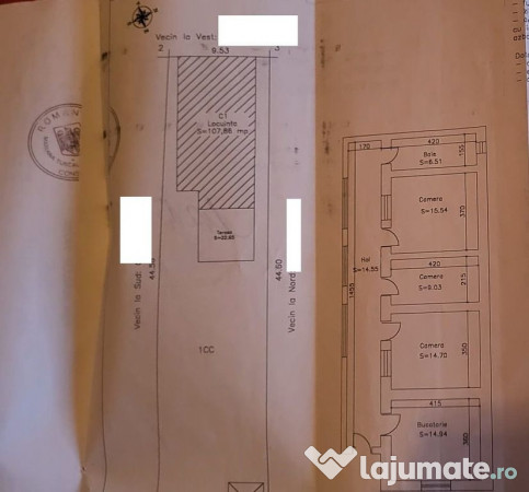Casa renovabila cu teren mare central Techirghiol 