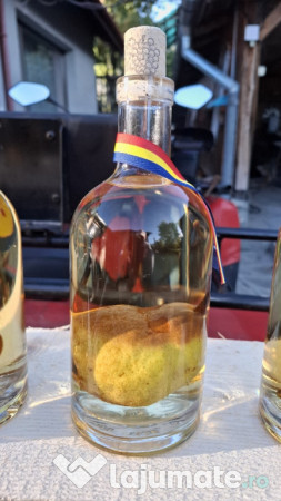 Palinca de pere cu para in sticla 