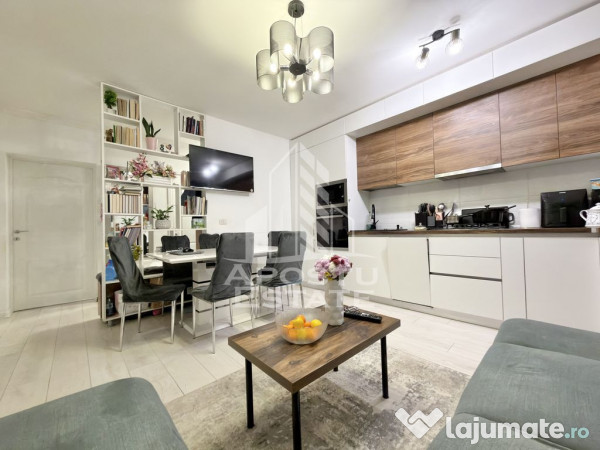 Apartament cu 3 camere mobilat si utilat la etaj intermed...