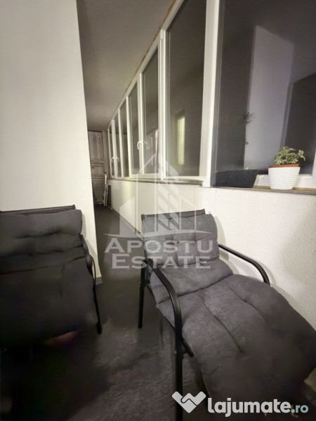 Apartament cu 3 camere mobilat si utilat la etaj intermed...
