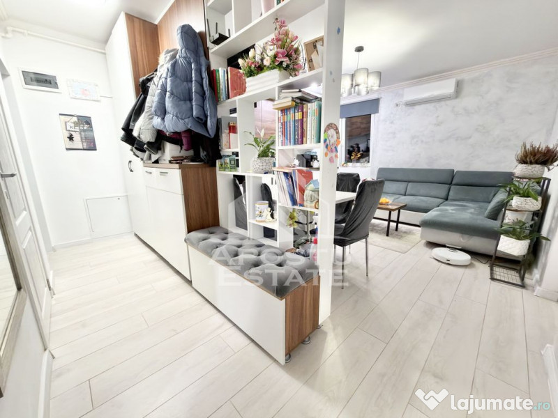 Apartament cu 3 camere mobilat si utilat la etaj intermed...