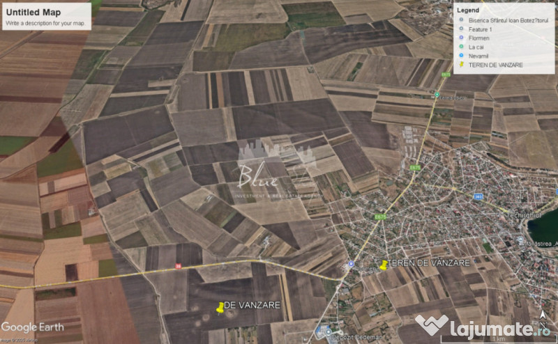 Teren intravilan 5000 mp situat in Techirghiol, langa case 