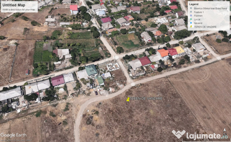 Teren intravilan 5000 mp situat in Techirghiol, langa case 