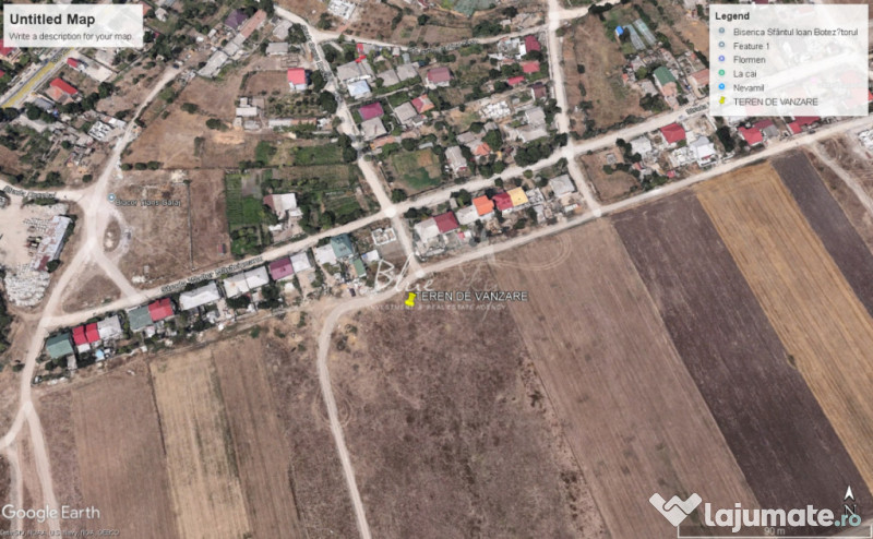 Teren intravilan 5000 mp situat in Techirghiol, langa case 