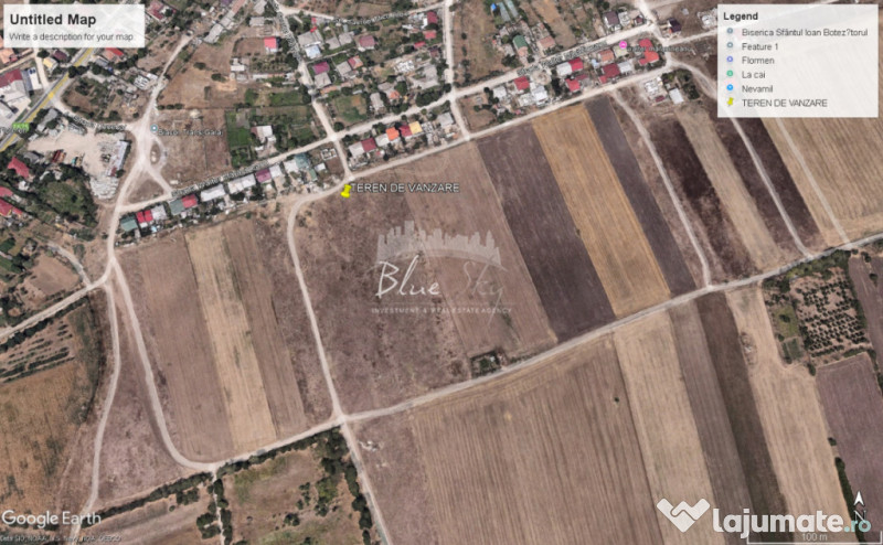 Teren intravilan 5000 mp situat in Techirghiol, langa case 