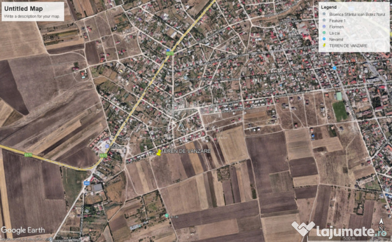 Teren intravilan 5000 mp situat in Techirghiol, langa case 