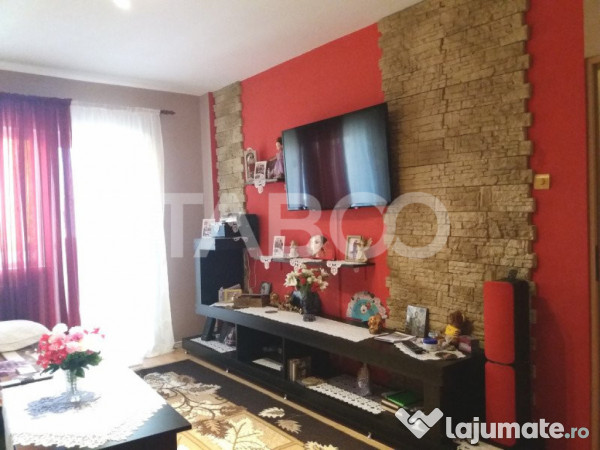 Apartament 72 mp 3 camere 2 bai etaj 3 balcon zona buna Cisn