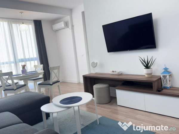 Apartament modern Mamaia Sat – 2 camere mobilate, utilate,