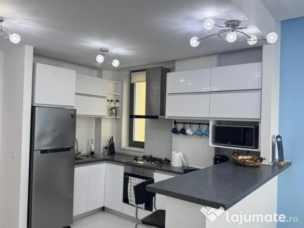 Apartament modern Mamaia Sat – 2 camere mobilate, utilate,