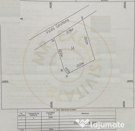Teren intravilan - 599 MP - Geamana, Pitesti – zona excele