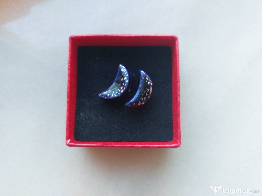 Cercei argint si portelan noi