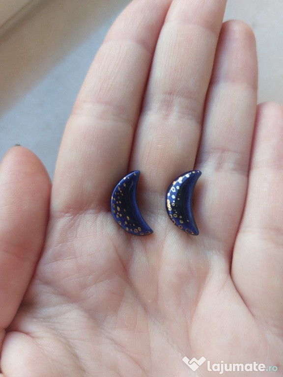 Cercei argint si portelan noi