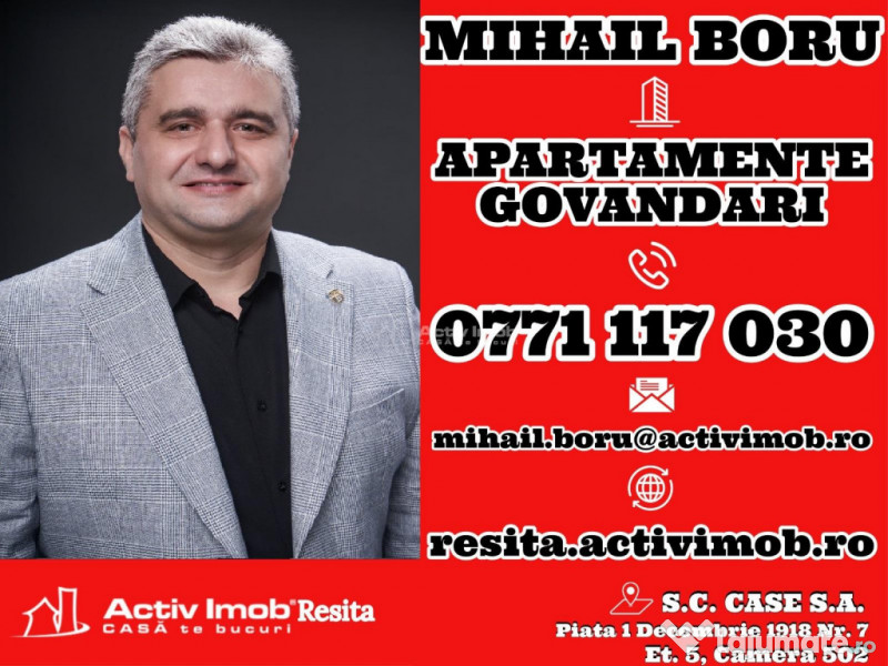 Resita, 3 Cam. Dec., Mobila Utilat, Parter Inalt, Micro 4