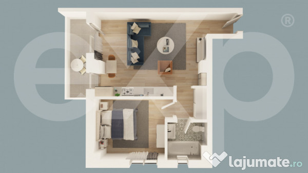 Apartament 2 camere in Mioveni | Bloc Nou | Comision 0%