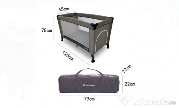 Set pătuț țarc + saltea pliabilă 