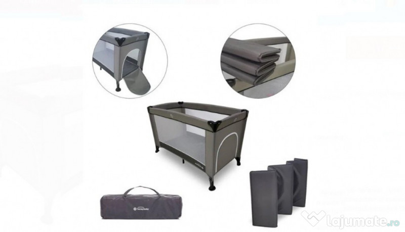 Set pătuț țarc + saltea pliabilă 