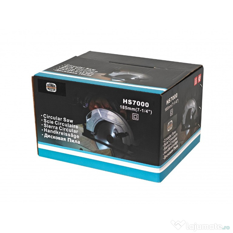 Fierastrau circular electric de mana 1600 W, 185 mm, 4700 rot/min