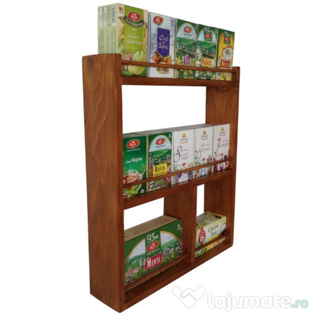 Raft hand-made din lemn de brad – rustic, bucatarie & baie