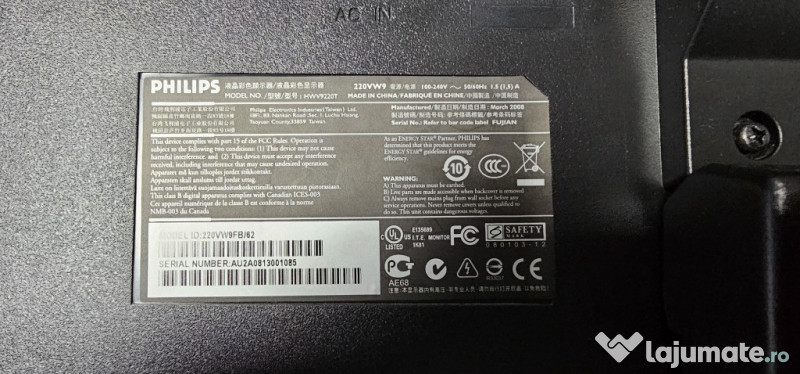 Monitor Philips 220VW9 