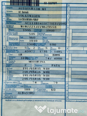 VW Golf 1.9TDI ~ 199000Km Reali ~ Climatronic Scaune Incalzite 