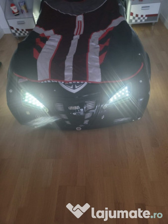 Pat masina copil-oferta speciala (telecomanda,led,sunete) 