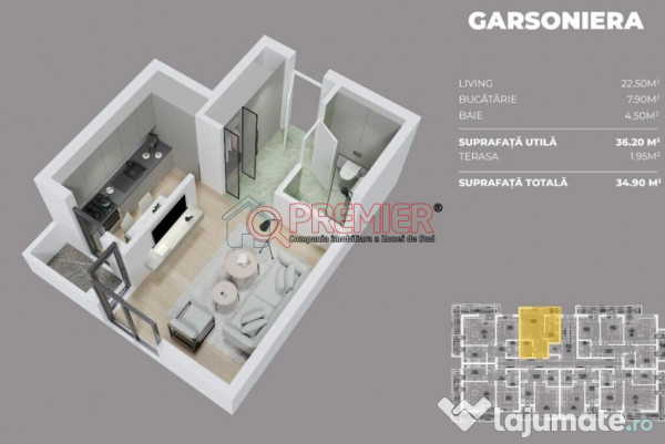 Garsoniera - Sos Oltenitei - Parc Laurentiu Raiciu