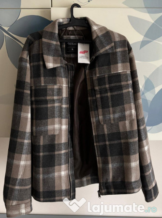 Jachetă - Design alb-gri - Bej 